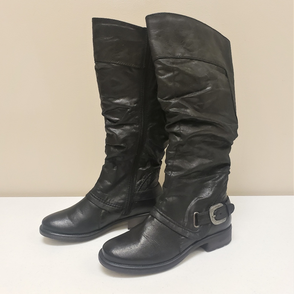 Bare Traps Calf High Black Boots
